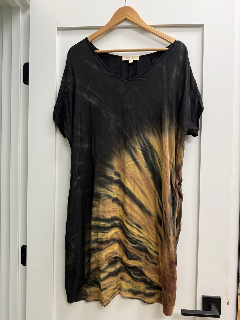 River + Sky Black Shift Dress